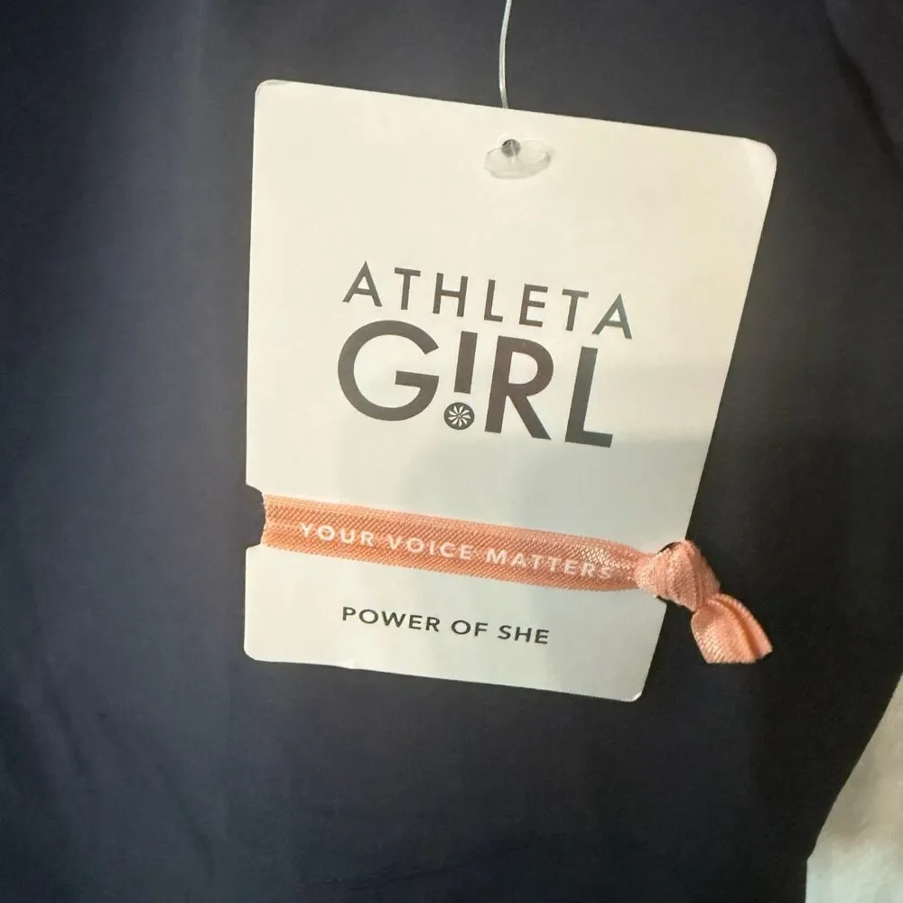 Athleta Girl Navy Sleeveless Athletic Dress Size M 8-10 | Fit & Flare | NWT